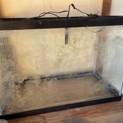 Fish Tank w/ Filter And Water Heater 