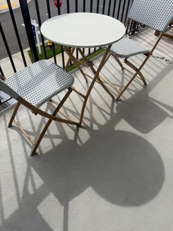 Outdoor Bistro Table and Chair Set