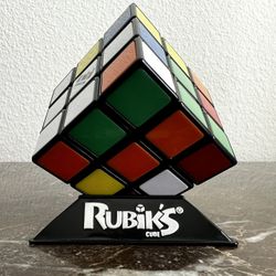 RUBIK'S 3×3 CUBE on a stand