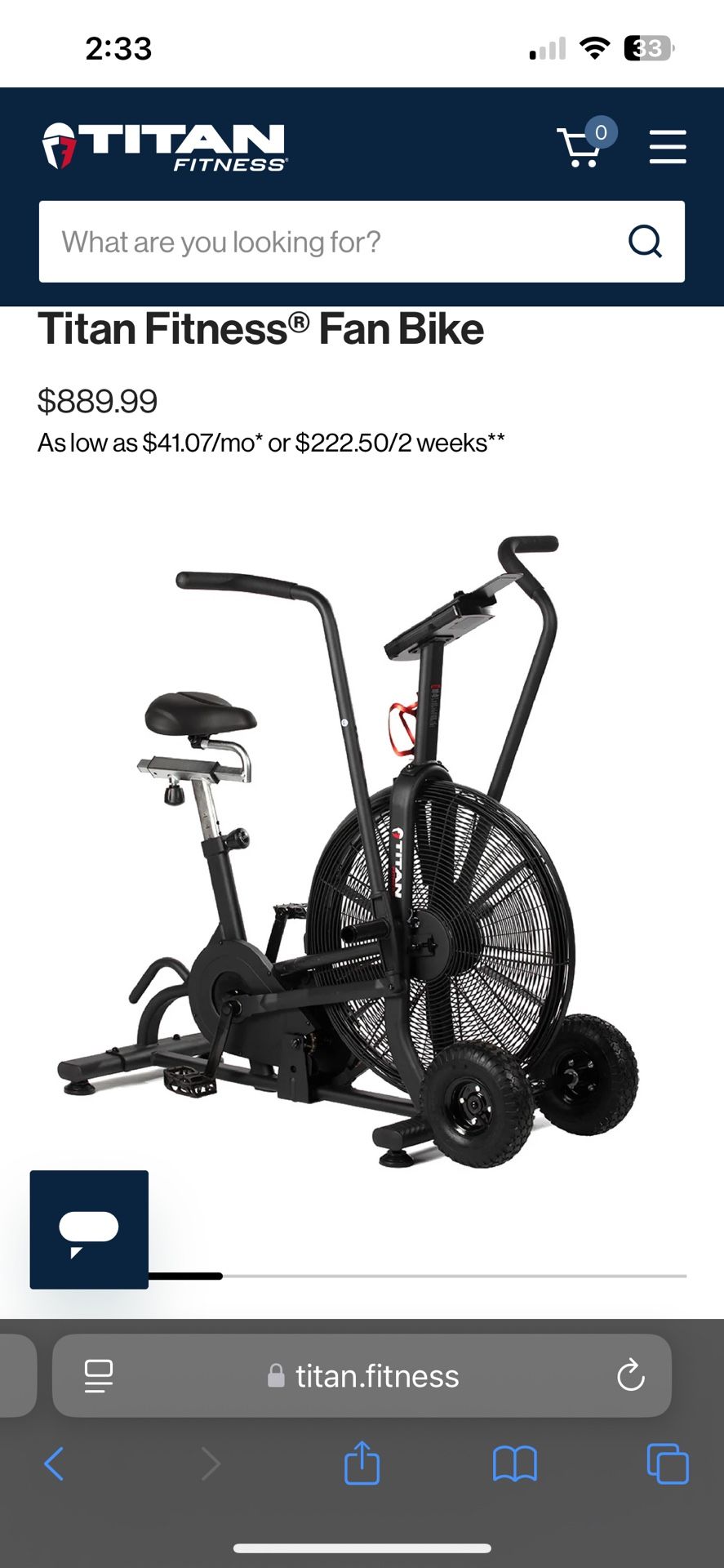 Titan fitness assault Bike