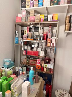 Authentic fragrances hair care skin care and makeup.