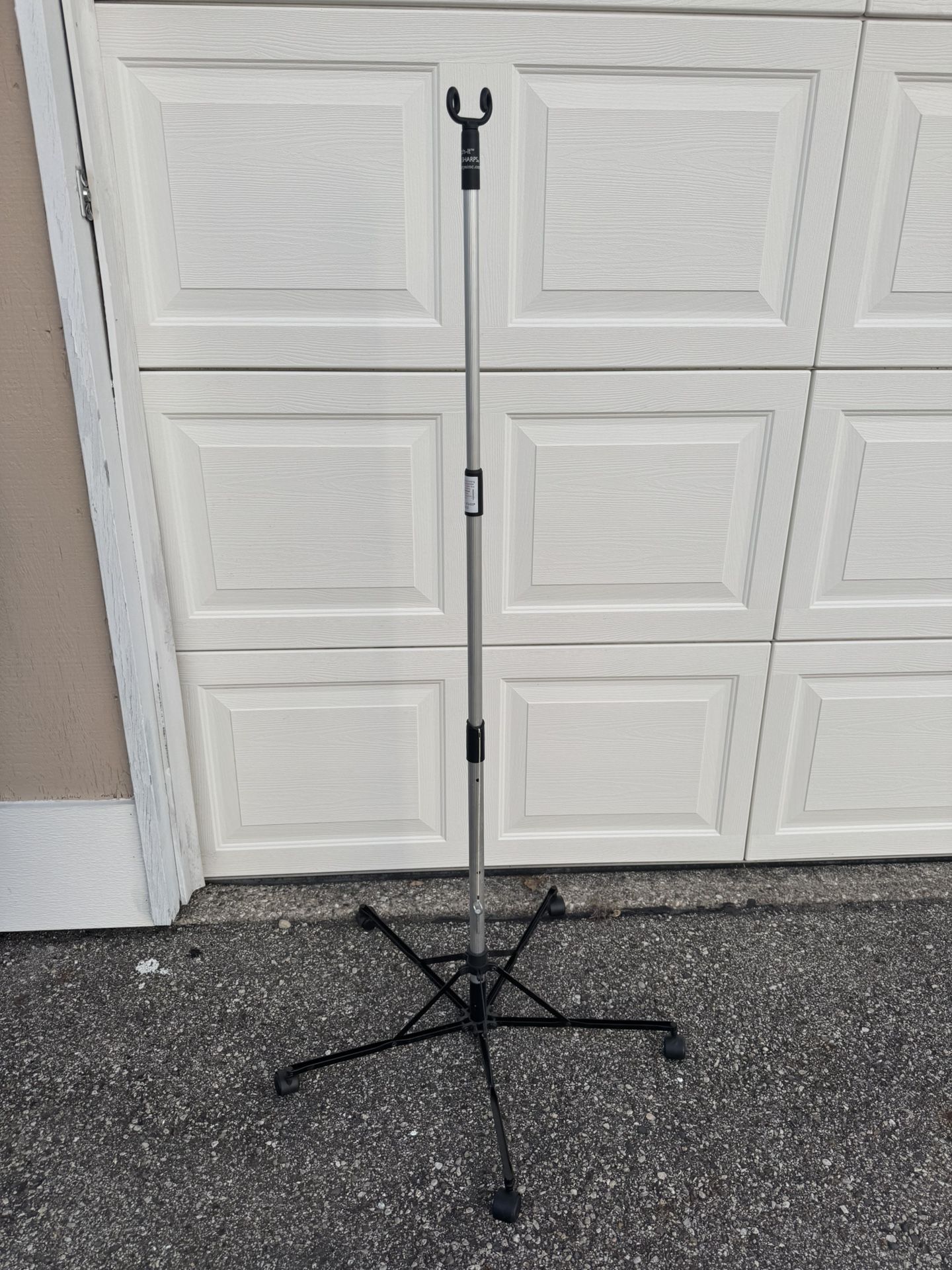 IV pole sharpsinc pitch-it it's perfect for IV therapy in the home or at a healthcare facility