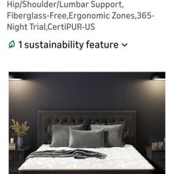 KING SIZE BED WITH HEAD AND FOOT BOARD