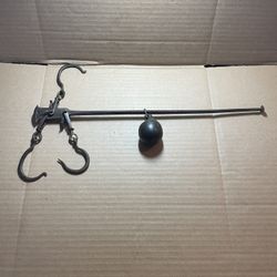 Antique Primitive Steelyard Scale