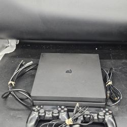 Sony PlayStation 4 Pro PS4 Video Game Console 11.02 Firmware With 2 Controllers