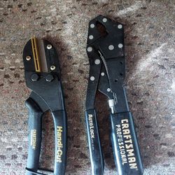 Vintage Craftsman USA Tool Lot - Handi-Cut & Auto-Lock Pliers Great Condition 