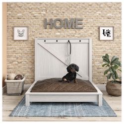 Ollie & Hutch Farmington Dog Bed, Ivory Pine