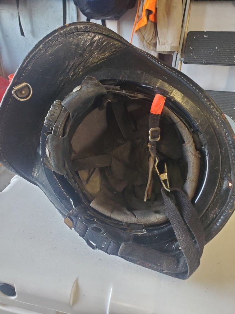 Leather Fire Helmet
