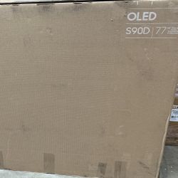 SAMSUNG S90D Series 77 Inches 4K OLED Smart TV | Dolby Atmos, Object Tracking Sound+ | Motion Xcelerator, Real Depth Enhancer, 4K AI Upscaling | Alexa
