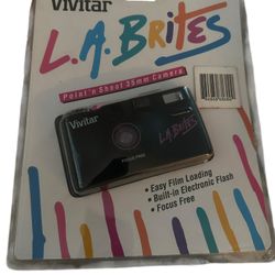 Vintage Vivitar L.A. Brites 35mm Point ’n Shoot Camera (1993) – New in Package