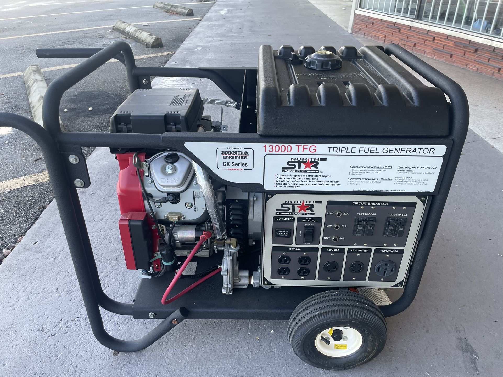 NORTH STAR TRI FUEL GENERATOR 10K/13K