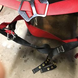 Protects body harness