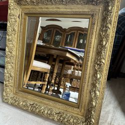 Large Antique Ornate Mirror