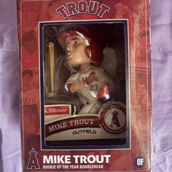 2025 mike trout rookie of the year bobble head