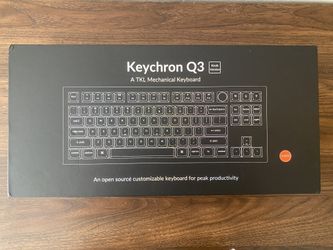 Keychron Q3 Mechanical Keyboard (Knob Version) - Carbon Black - Barely Used