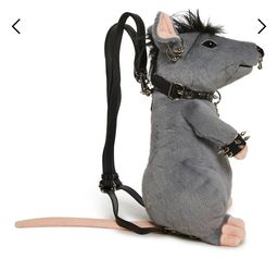 Dolls kill rat punk backpack with zipper compartment Exclusive New With Tags