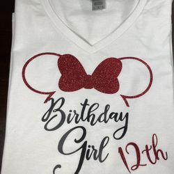 Disneyland Birthday Shirt , Birthday Girl 🏰🎀🎈