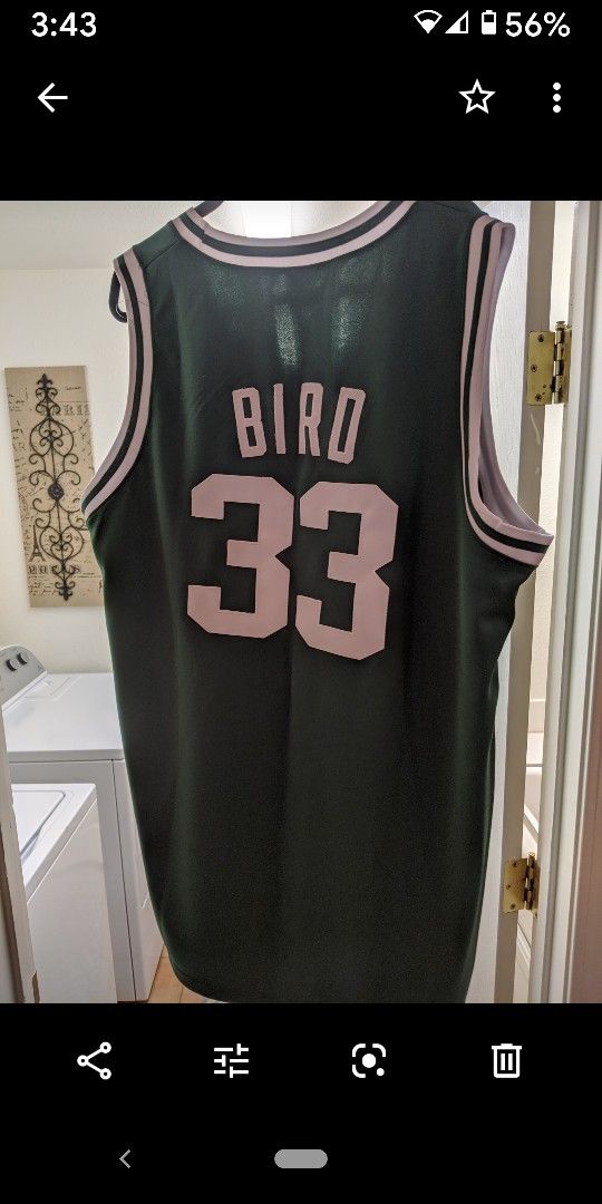 Larry Bird rare jersey with tags. must see rare