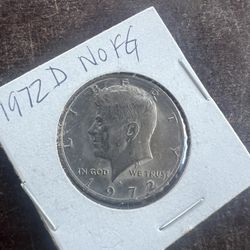 1972 D No FG Kennedy Half Dollar