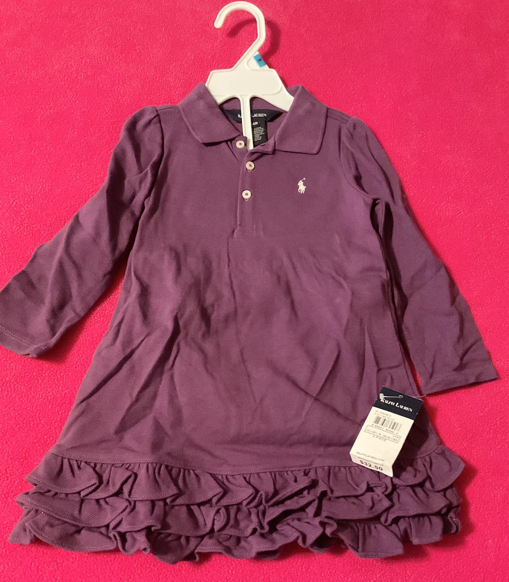 New 2pc. Polo Dress Set-Size 24 Months