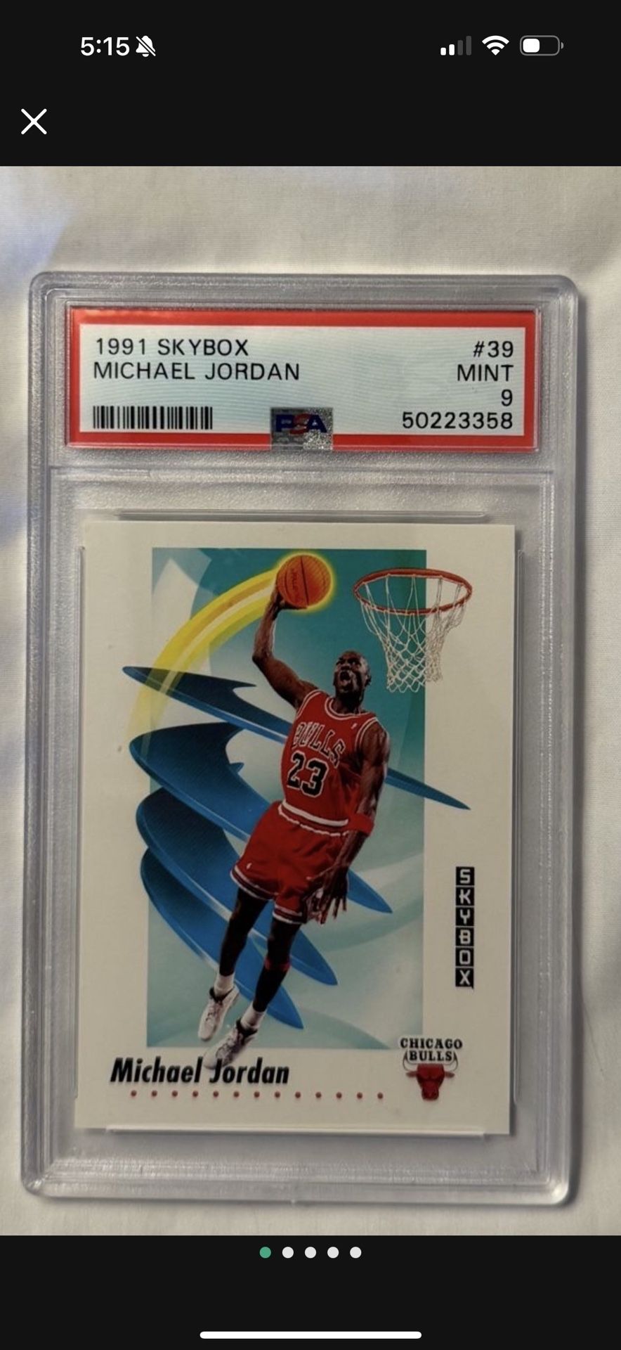 Jordan 1991 Skybox Psa 9