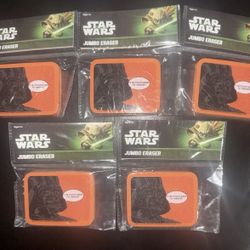 2013 Star Wars Darth Vader 5 Jumbo Erasers 
