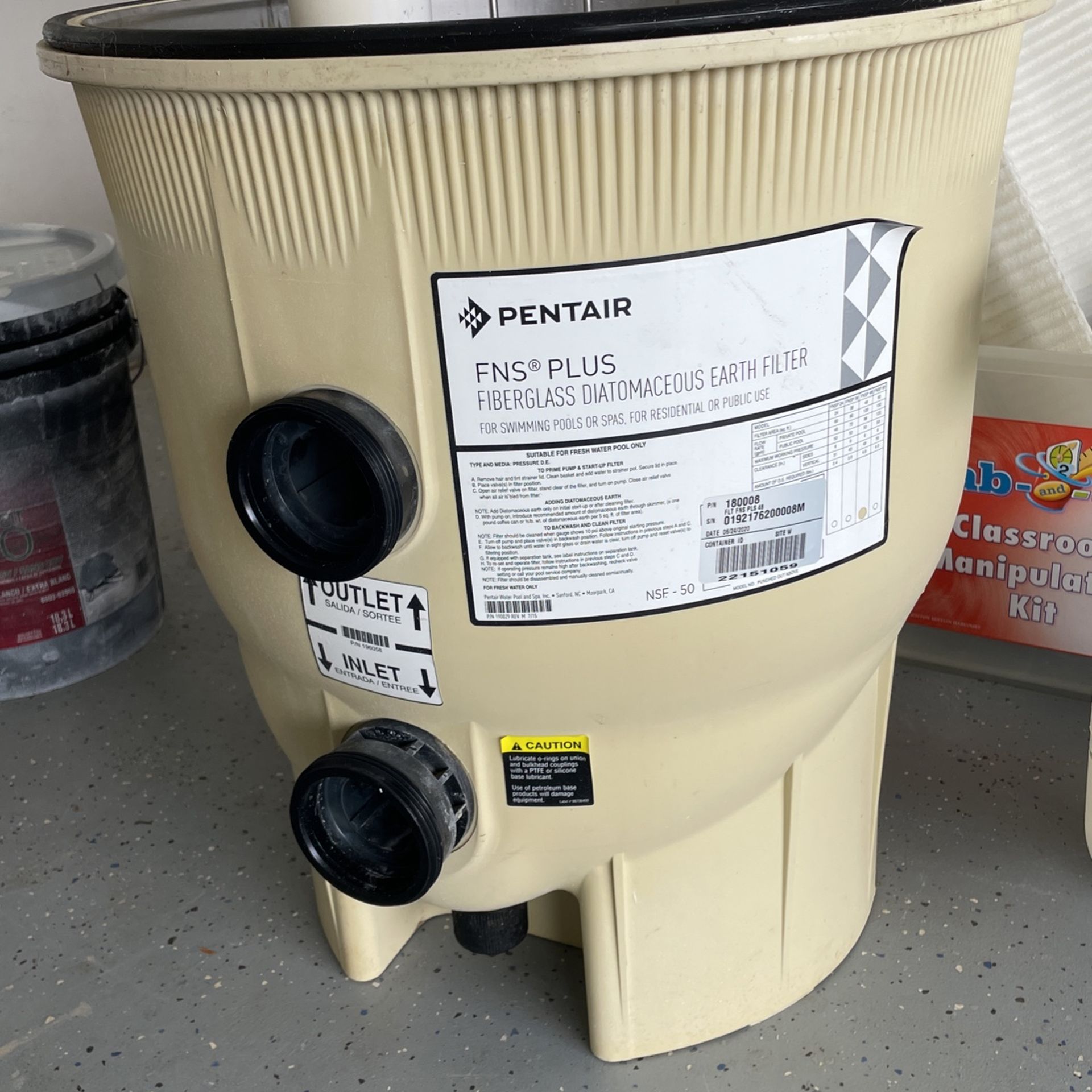 Pentair FNSP48 FNS Plus DE Filter