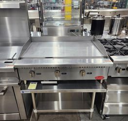 ♨️HOT SALE! Flamaster FLM-G48-M Natural Gas Griddle/ 120,000BTU
