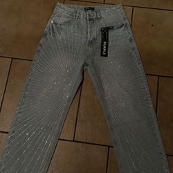 baggy purple Jeans