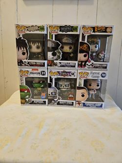 Funko Pops New In Box $10 Each,Funko Bobble Heads 2014 Buddy Elf, 2013 Anchorman Ron Burgundy Play Phrases Batteries Not Included $20 Each 