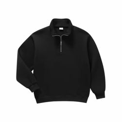 Men’s Half-Zip Hoodie – Minimalist Streetwear Sweatshirt