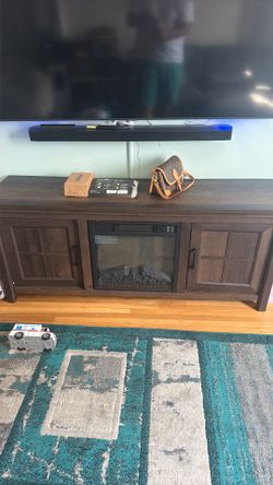 Fire place tv stand