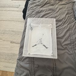 Rare Plastic Jordan Shoe Box With Shoe Bag