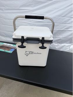 COHO 24-Quart Heavy Duty Cooler – Injection Molded Ice Chest – White