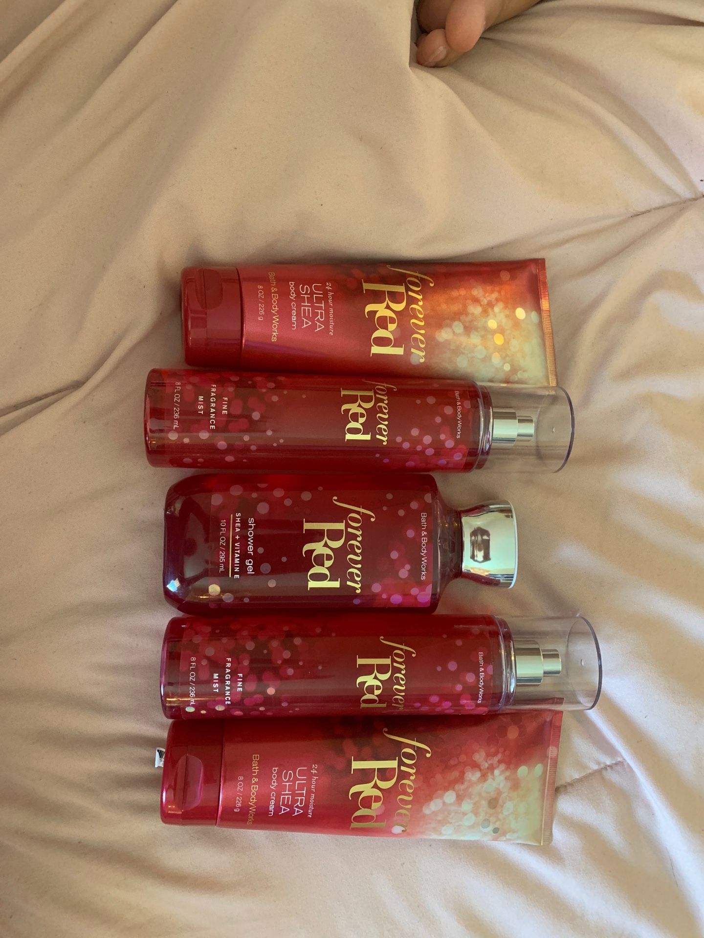 Bath & body works set Forever Red brand new lotion mist shower gel