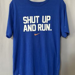 Nike Dri-Fit Shut Up And Run Shirt Men’s Large Blue