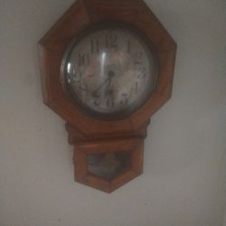1920s Regulator Clock Working Fine 