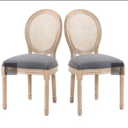 HOMCOM 37.75 in. Grey Medium Back Wood Frame Bar Stool with Linen Seat (Set of 2)