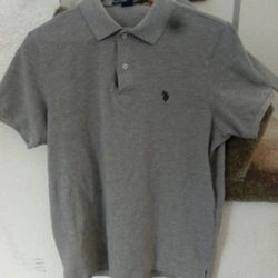 GRAY POLO SHIRT ( L)