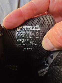 Timberland Pros evergreen composite toe size 8 1/2 men