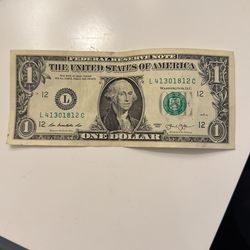 2013 One $ Bill
