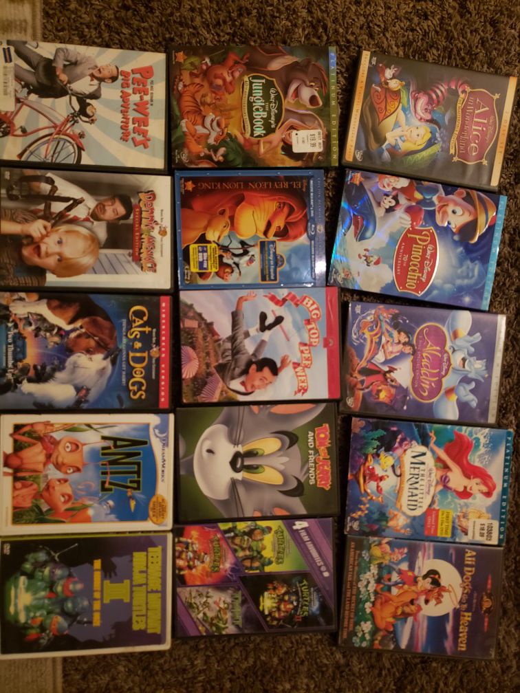 Disney and kids movies all for $15