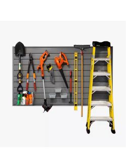 PROSLAT Slatwall 8 ft. x 4 ft. Gray