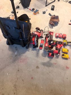 A collection of power tools. OBO