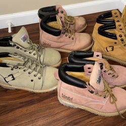 Women’s Safety Girl Work Boots Size 8M  