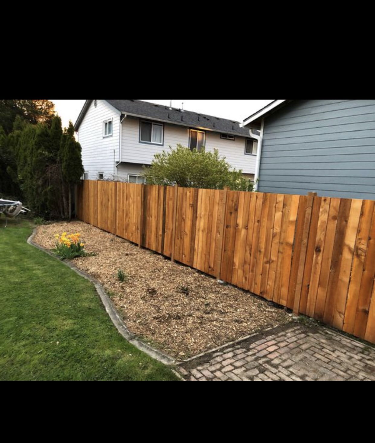 Simple cedar fences 18+$ per foot. Labor + material