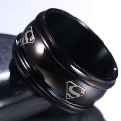 Superman Stainless Steel Ring Men Women Unisex
