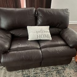 Leather Sofa With Recliner