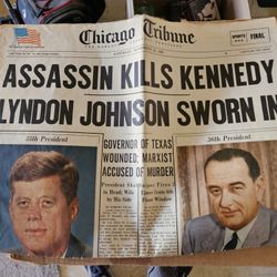 Jfk Assassination Chicago Tribune Paper