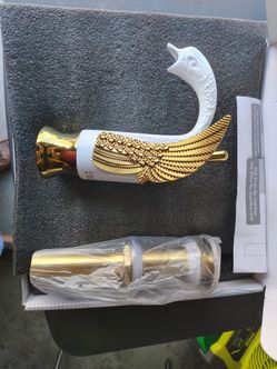 Faucet bathroom sink faucet single hole Swan Gold and. White
